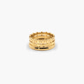Talia Gold Stacking Rings | 18k Gold Plated, Minimalist Design 0