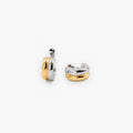 Talia Small Hoops Earrings | Two Tone, 18k Gold Plated 0