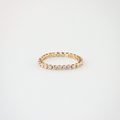 Talia Tennis Chain Ring | 18k Gold Plated Brass 0