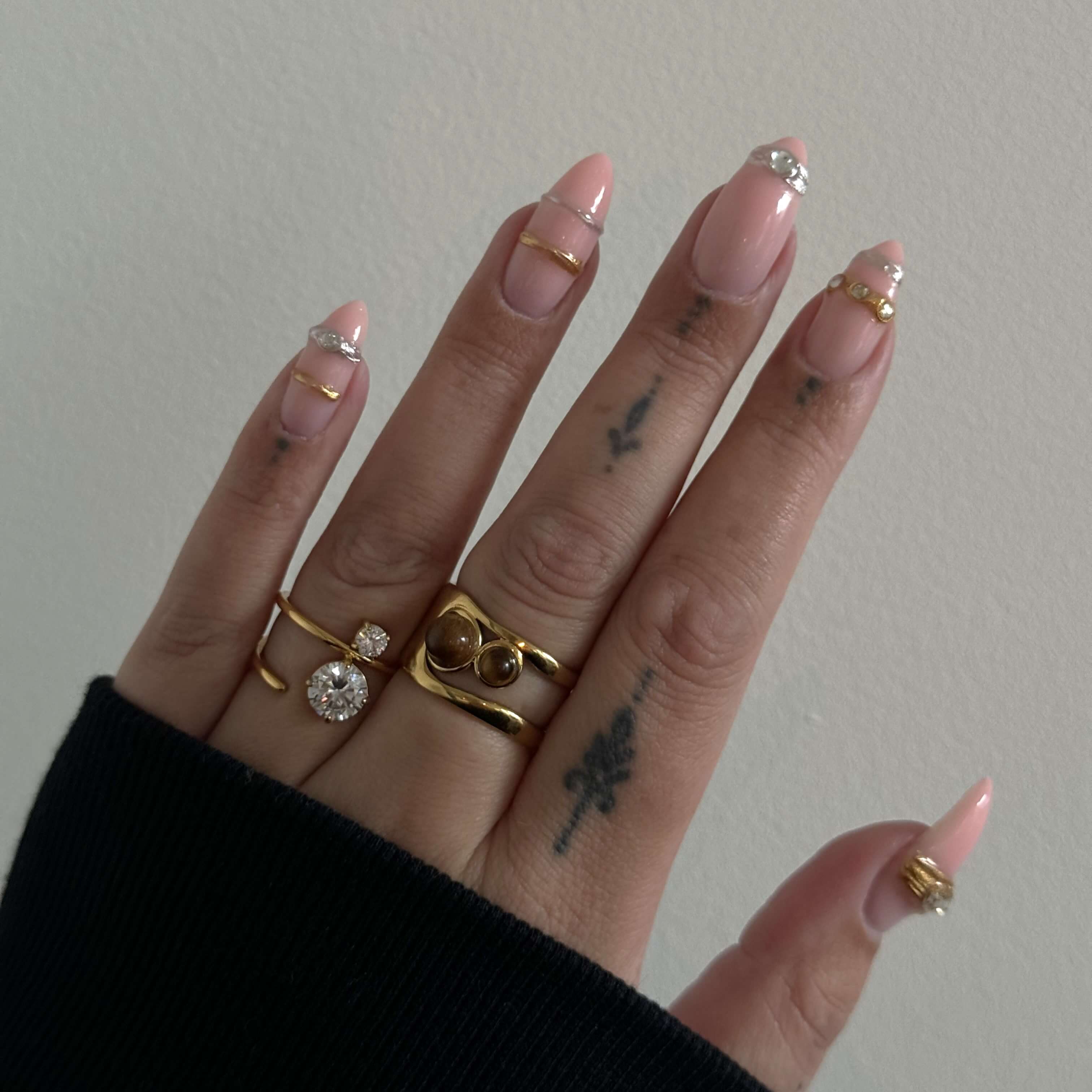 Talon Cuff Ring | 18k Gold Plated, Genuine Tiger's Eye 2