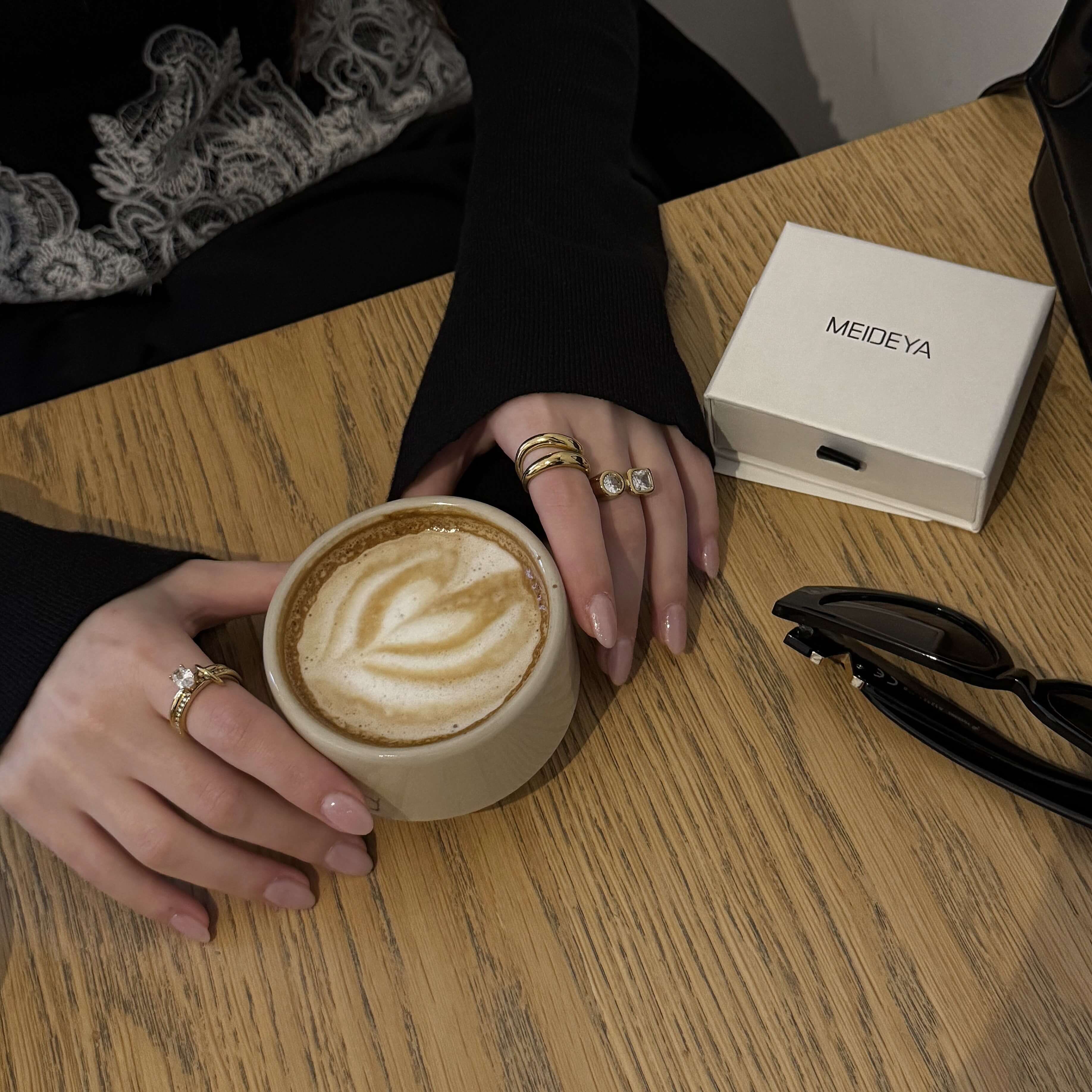 Talon Double Wave Ring | 18k Gold Plated, Waterproof Stainless Steel 6