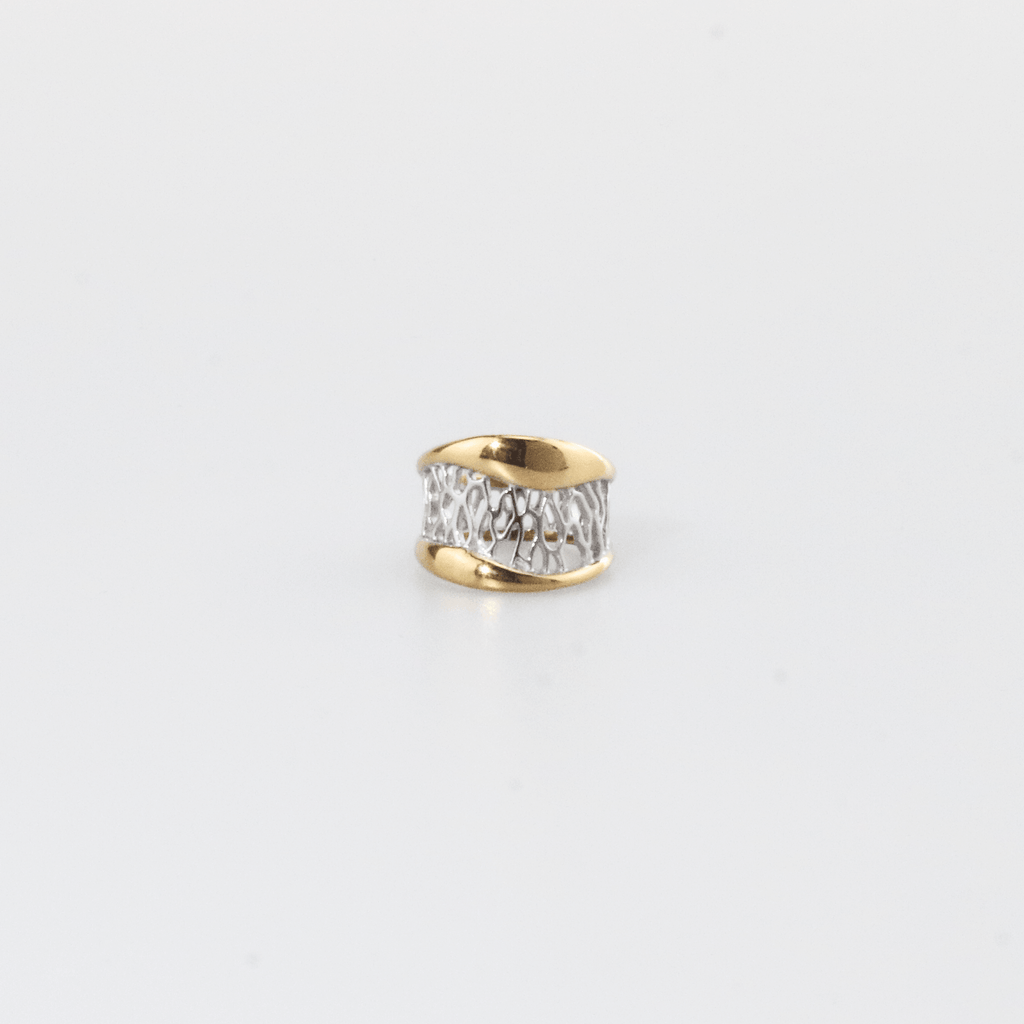 Talon Mesh Ring | Two-Tone Gold Plated Stainless Steel 1