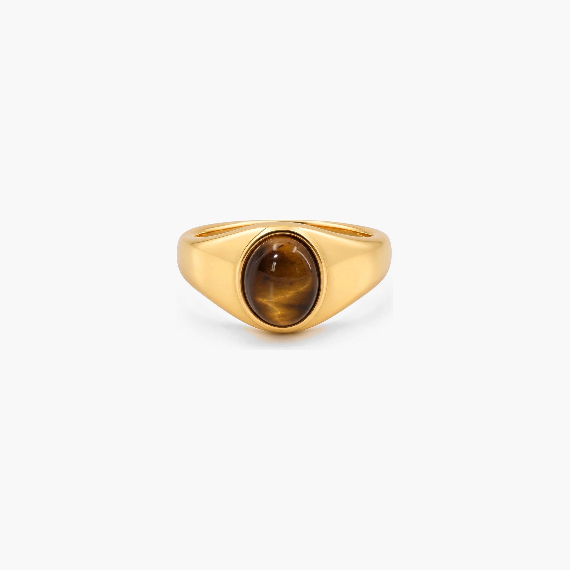 Talon Tiger's Eye Ring | 18k Gold Plated Stainless Steel 1