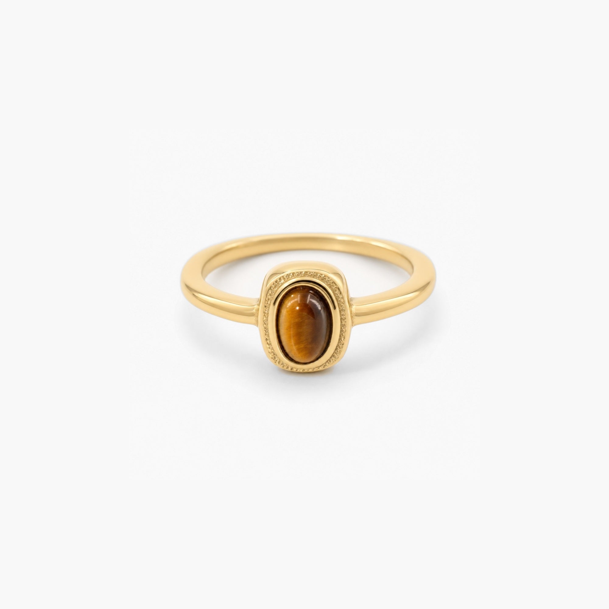 Talon Tiger's Eye Ring | 18k Gold Plated, Waterproof 0
