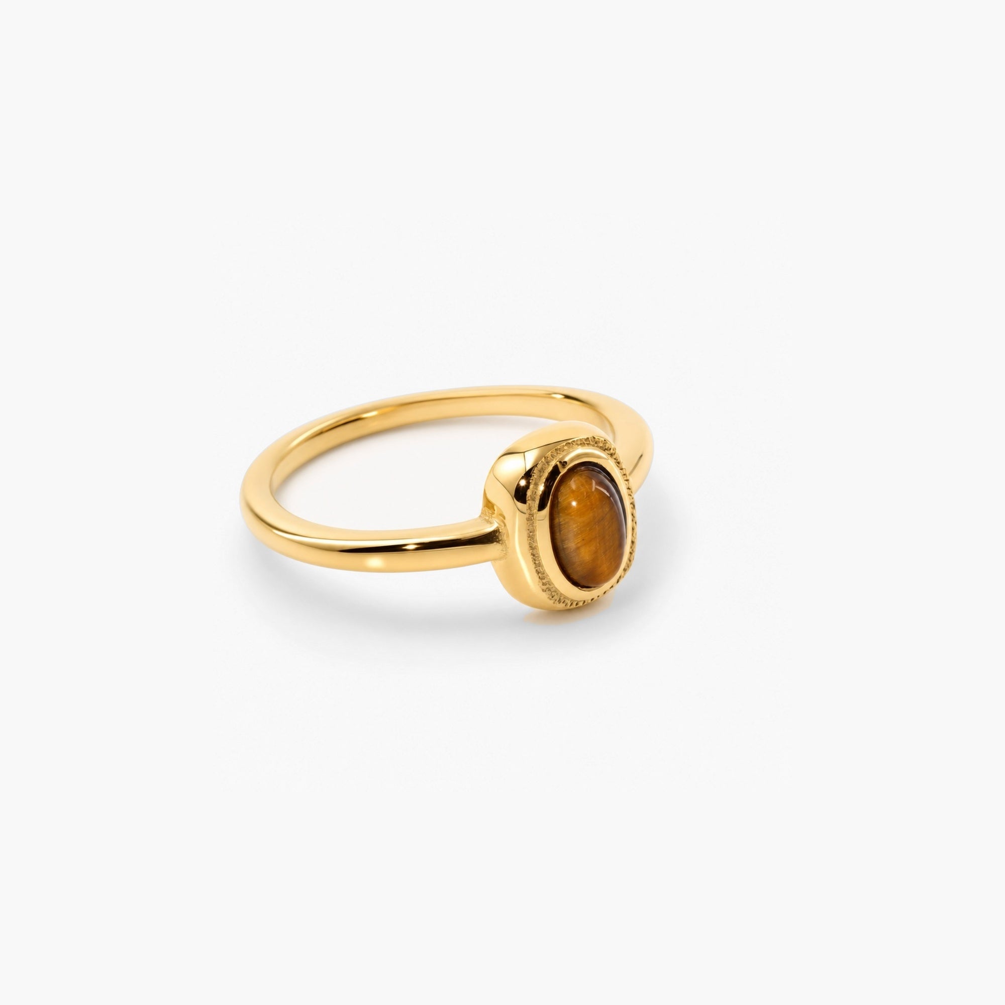 Talon Tiger's Eye Ring | 18k Gold Plated, Waterproof 1