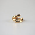 Trina Triple Row Hug Ring | 18k Gold Plated Stainless Steel 0