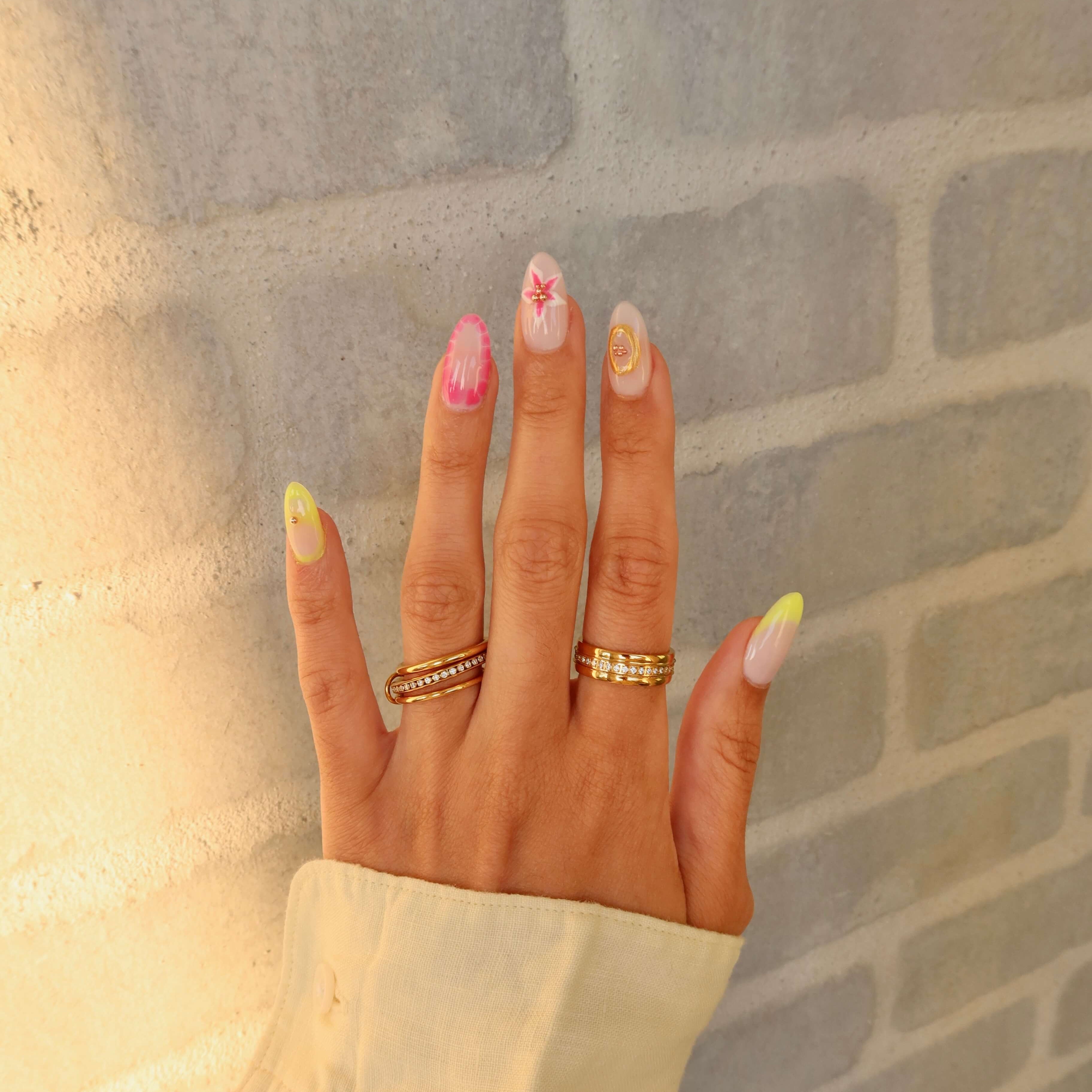 Trinity Link Ring | 18k Gold Plated, Zircon Accented 1