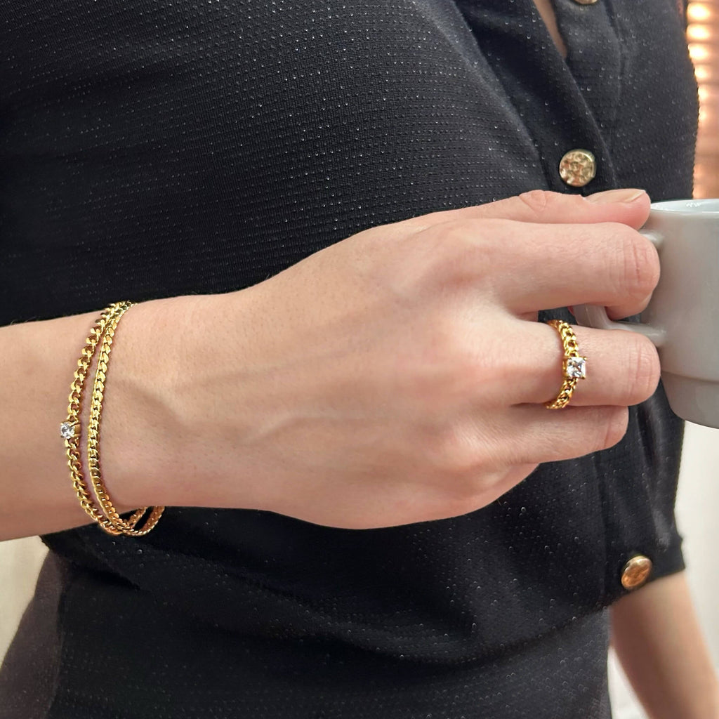 Uma Bracelet | 18k Gold Plated Stainless Steel, Tarnish Resistant 2