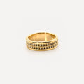 Vera Band Ring | 18k Gold Plated, Sparkling Stones 0