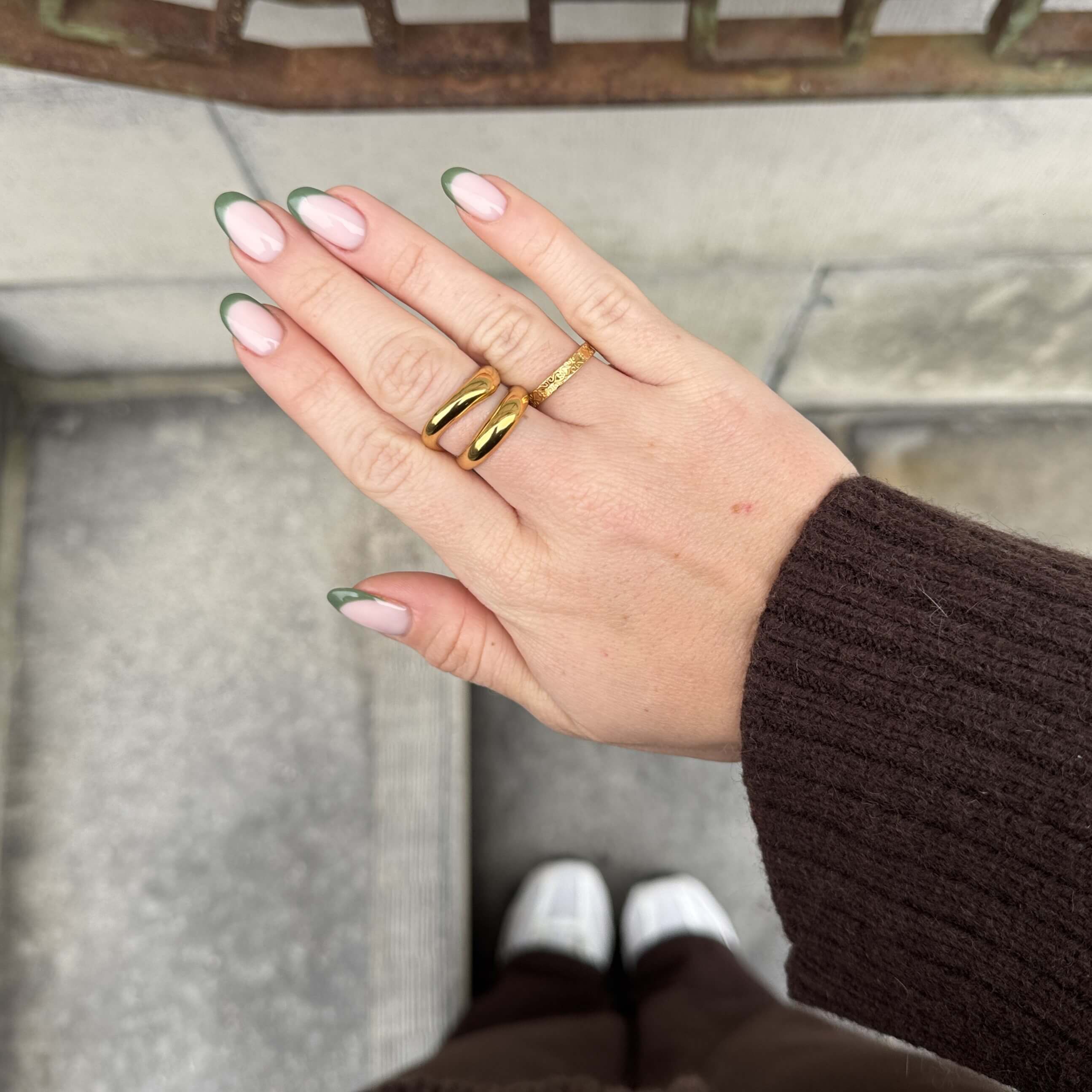 Vera Engraved Band Ring | 18k Gold Plated Stainless Steel, Waterproof 2