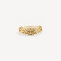 Vera Engraved Ring | 10k Gold-Plated Brass Adjustable 0
