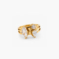 Yara Cluster Ring | 18k Gold Plated, Asymmetric Design 0