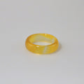 Yara Jade Band Ring | Yellow Jade Gemstone, 5mm Width 0